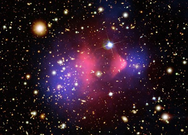 科学家对星系碰撞的观测中找到暗物质存在的直接天文证据(法新社:NASA)