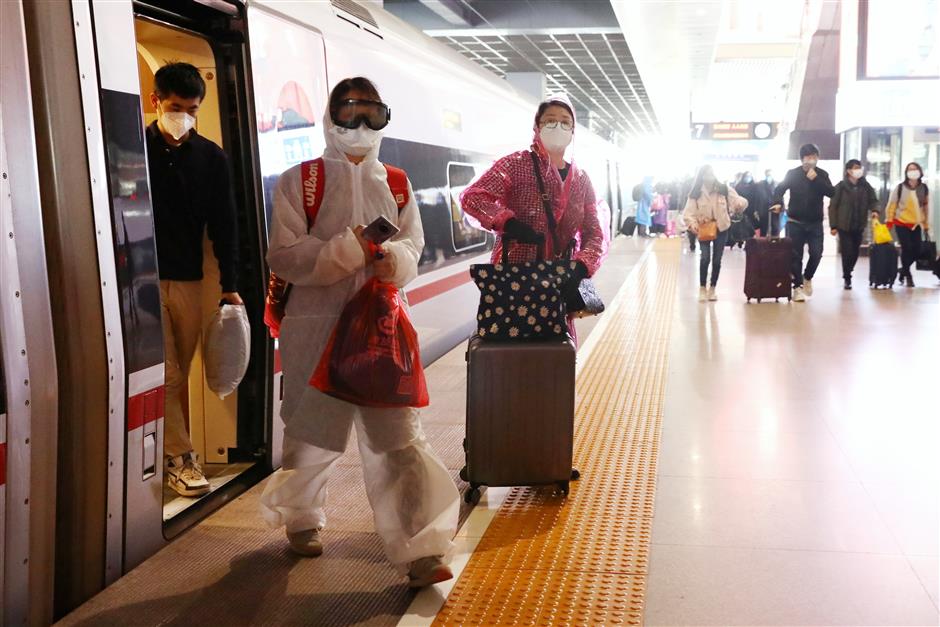 First train arrives from Wuhan as lockdown ends