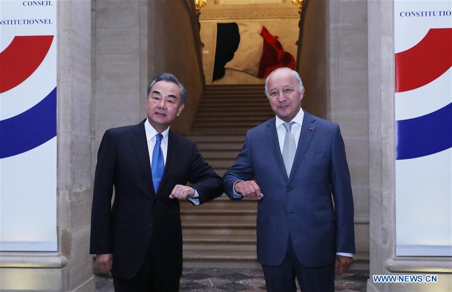FRANCE-PARIS-LAURENT FABIUS-CHINA-WANG YI-MEETING