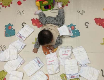 Photos show babies(婴儿 yīng ér) in the Falling Stars Challenge.[Photo: VCG]